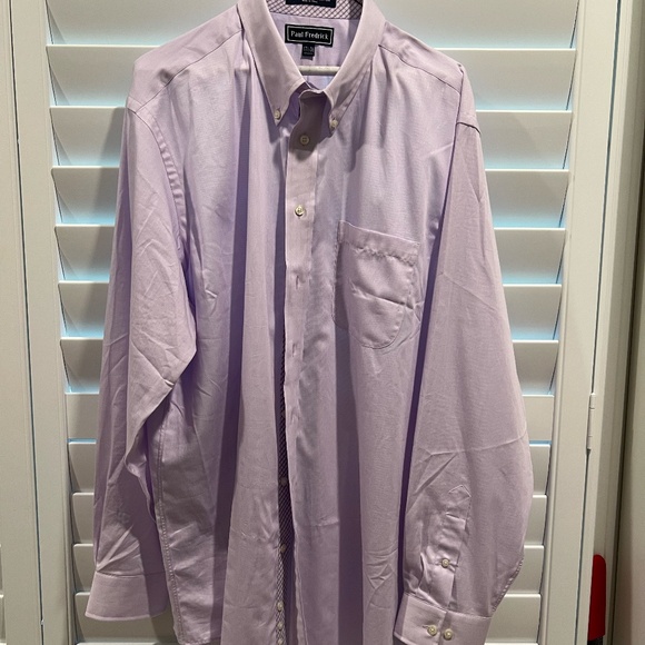 Men's Pink Paul Fredrick Dress Shirt - Picture 2 of 2